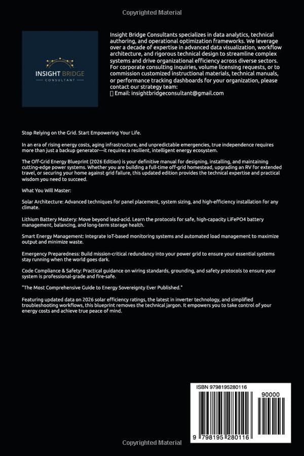 The Off-Grid Energy Blueprint (2026 Edition): Mastering Solar Power, Lithium Battery Storage, and Smart Energy Systems for Modern Off-Grid Living and Emergency Preparedness image 3