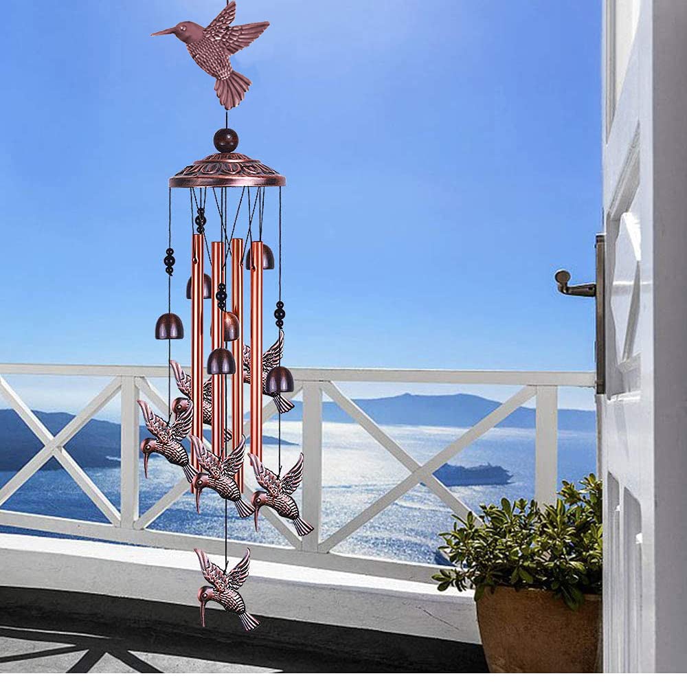 Carillon à Vent Rétro Oiseau - Décoration Intérieur Extérieur Avec Sons Profonds