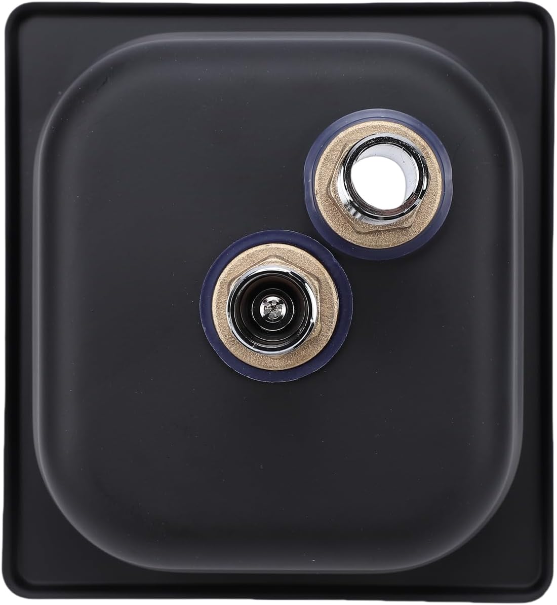 Generic Pitcher Rinser, Stainless Steel Embedded Automatic Glass Cup Washer, High Pressure Rinsing Labor Saving Countertop Kitchen Sink Glass Rinser with Hose for Home Hotel Bar (Black)