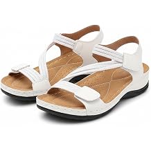 Orthopedic Sandals Women Arch Support Wide Fit Adjustable Ankle Strap Open Toe Comfort Summer Ladies Shoes Casual Holiday Walking Sports