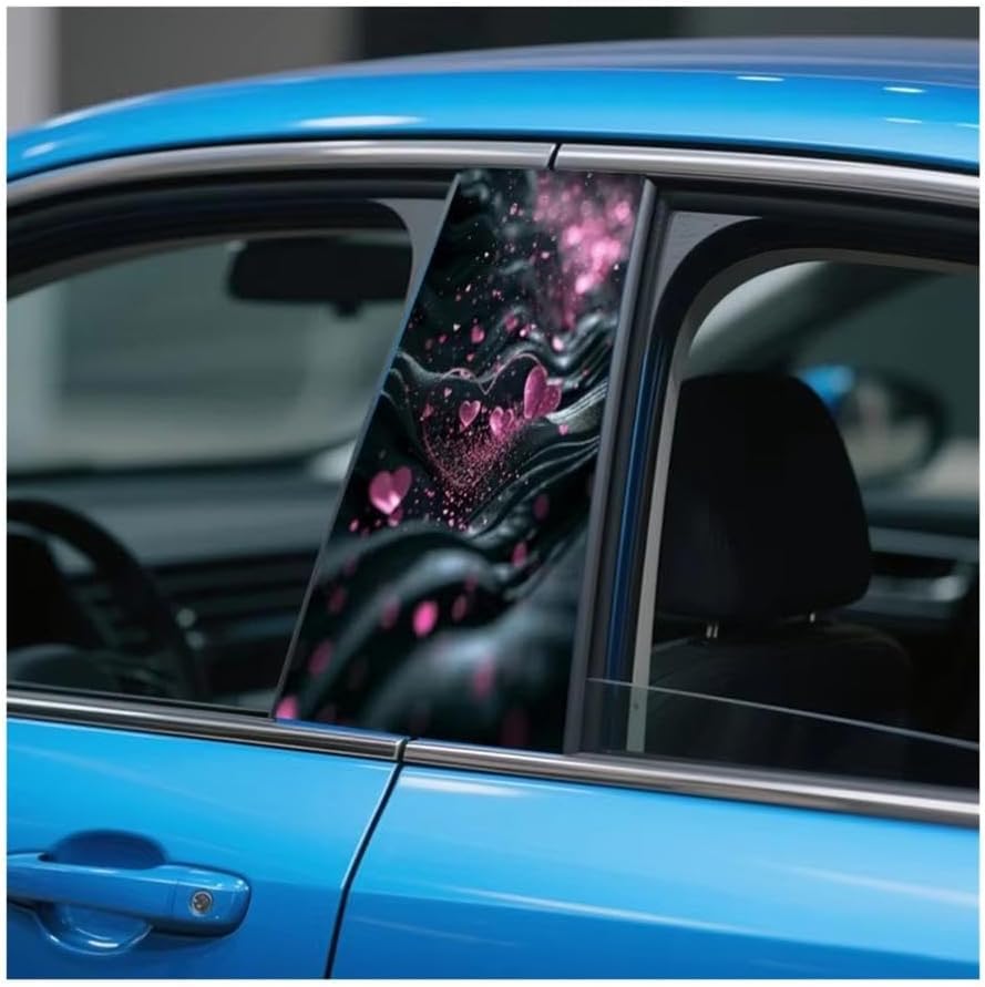 Parts B-Pillar Sticker Set Waterproof and Scratch Resistant PVC Bumper Decal