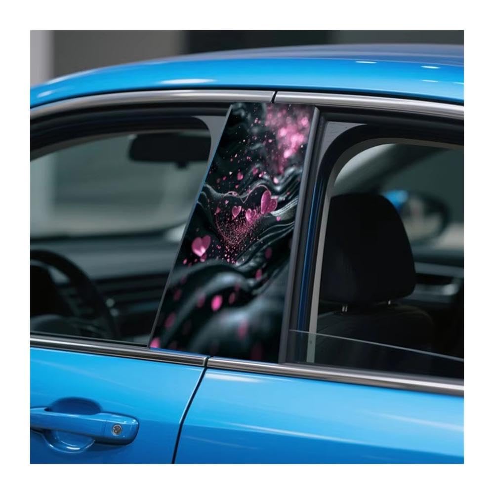 Bertdcx One Color B-Pillar Sticker Set Waterproof And Scratch Resistant Pvc Bumper Decal Auto Parts