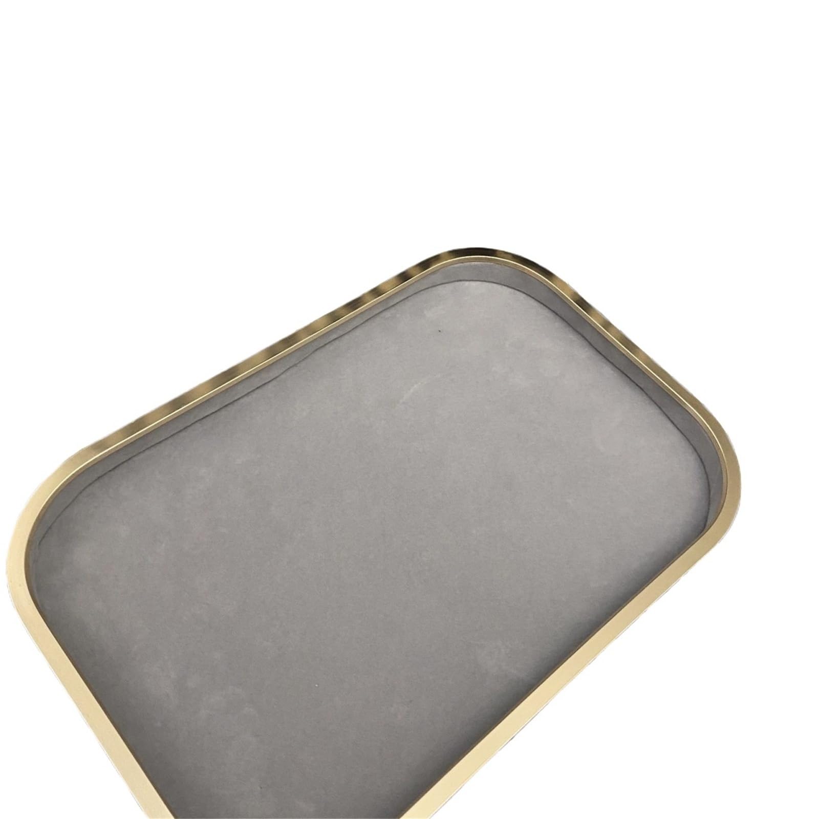 MKYYIOED Jewelry Trays Metal Jewelry Display Tray Necklace Ring Velvet Jewellery Storage