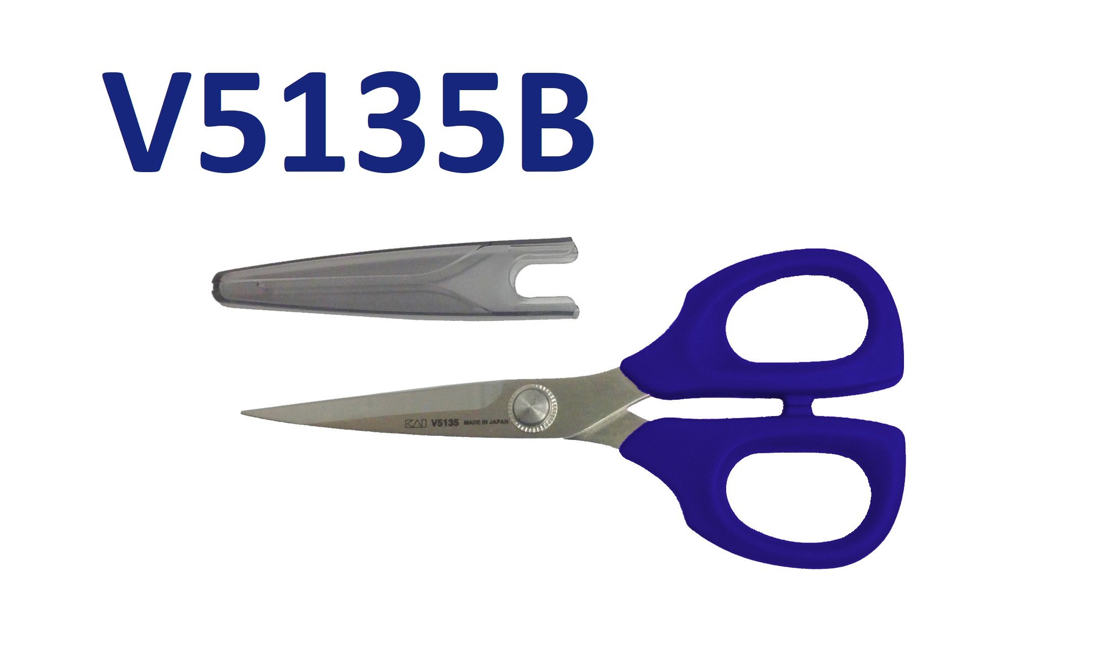 Kai V5000 Edition V5135B Multi-Purpose Scissors with Safety Cap 13.5 cm [Blue]