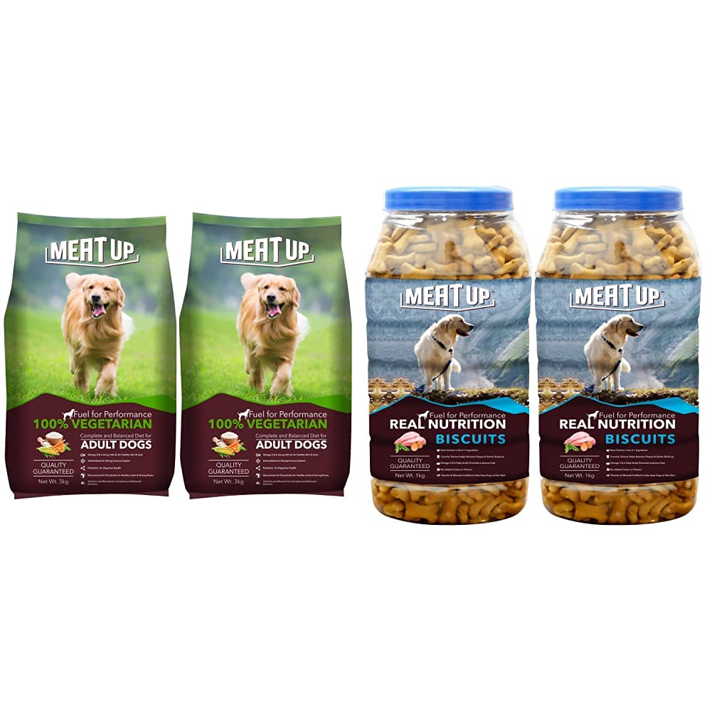 Meat Up 100 Veg Adult Dog Food 3kg And Chicken Desertcart INDIA