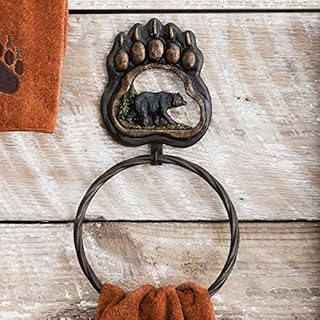 BLACK FOREST DECOR Bear Paw Wilderness Towel Ring
