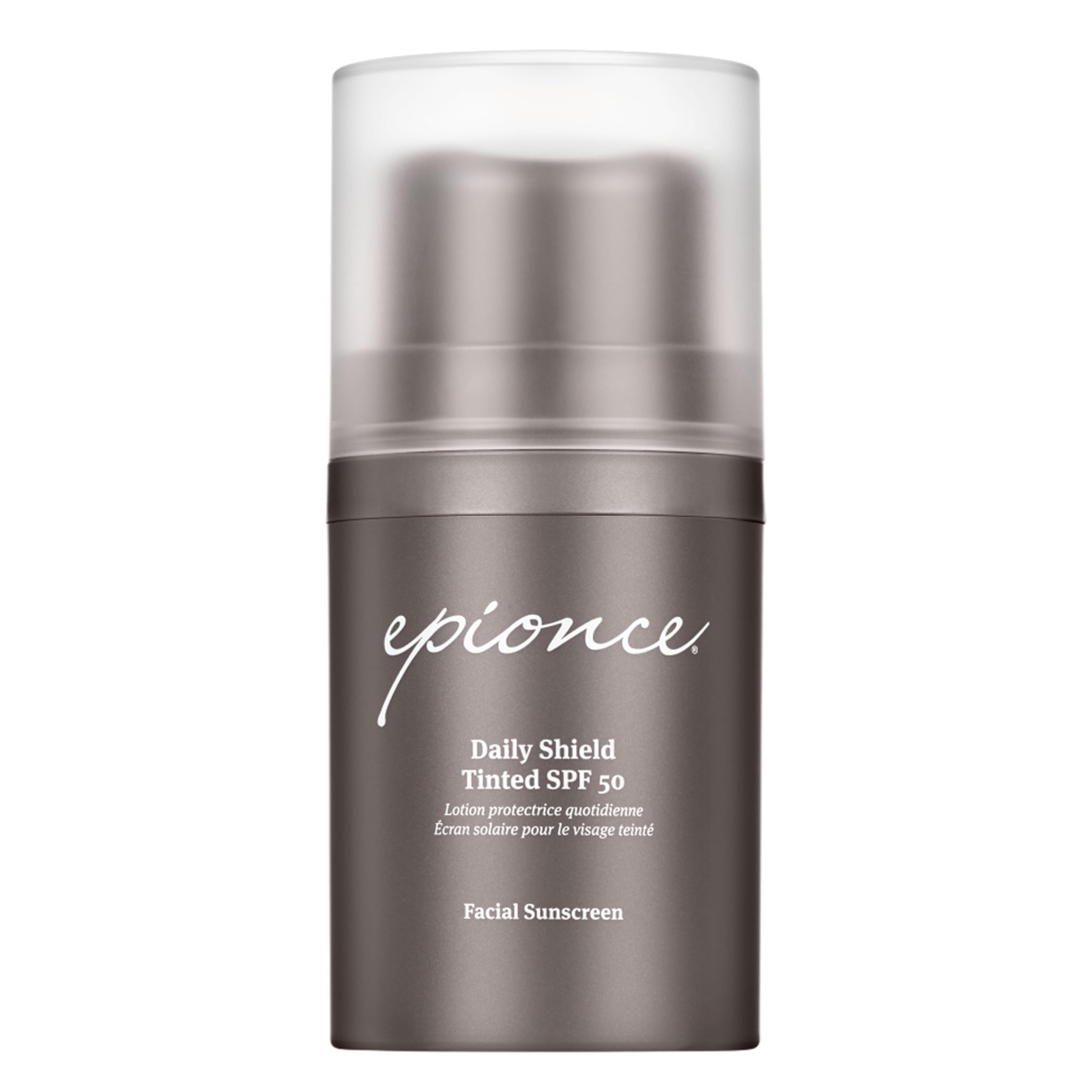 EpionceDaily Shield Tinted SPF 50 Sunscreen - Water Resistant Broad Spectrum UV Protection Facial Sunscreen with Titanium Dioxide & Zinc Oxide, For All Skin Types, Dermatologist Skincare