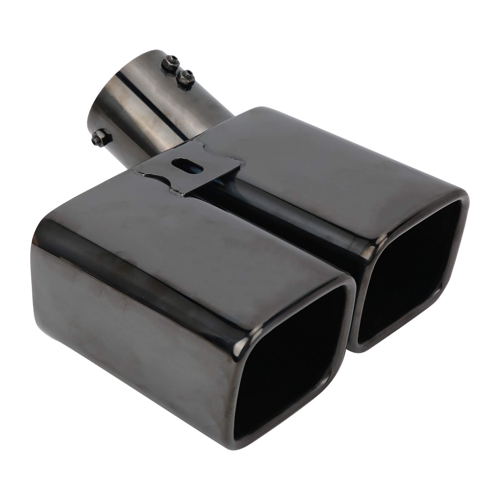 Terminale Di Scarico Doppio In Acciaio Inox 2.5 Pollici - Doppia Uscita Per Auto, 220mm