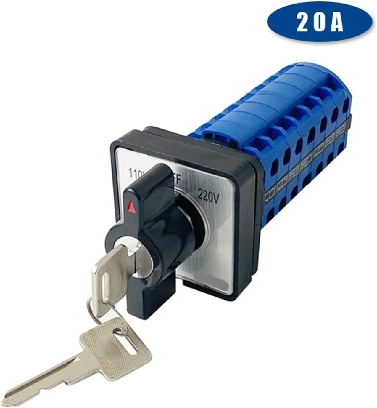 YMW26-20YS2/7 Electric Dual Power Control 20A 7 Poles Three Position with Key Lock Changeover Rotary Knob Cam Switch