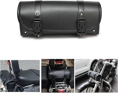 Miniatura 2 de Bolsa de herramientas para motocicleta, bolsa de sillín para manillar, bolsa de horquilla de motocicleta, bolsa de almacenamiento universal con 2