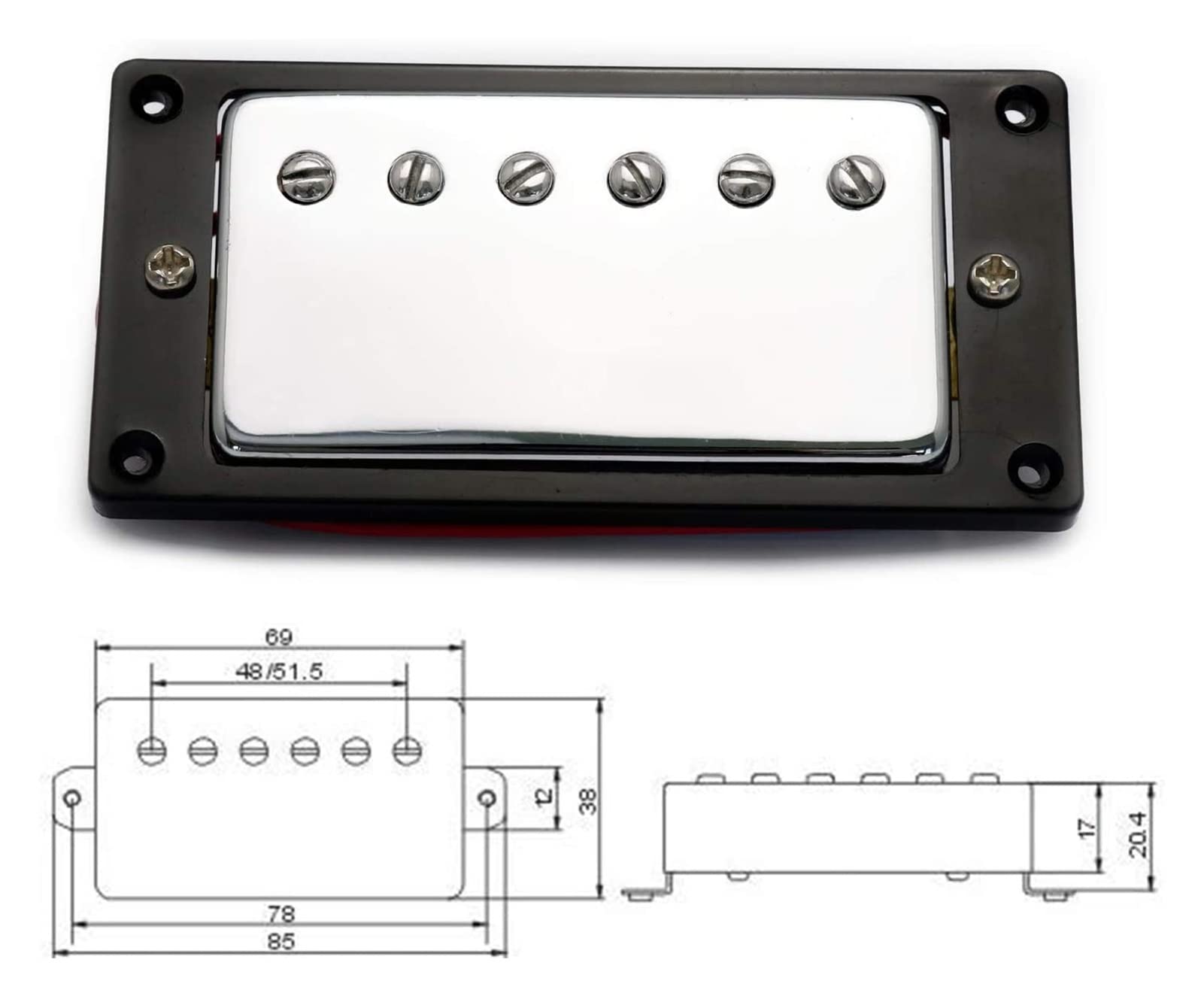 Cuello Y Puente De Humbucker Lp Pastillas De Guitarra Eléctrica Piezas Accesorio Kit Pickup De Guitarra Pastillas guitarra