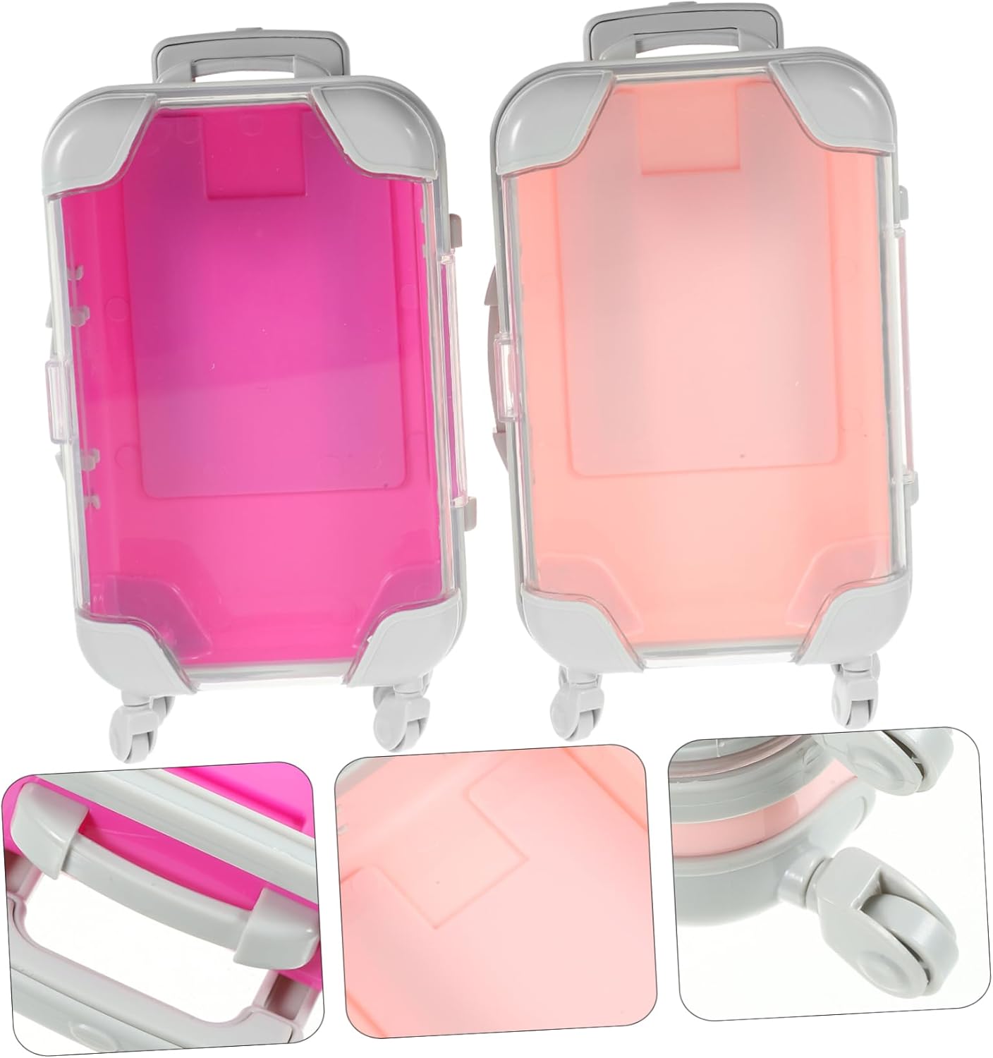 4Pcs Travel Makeup Carrying Case Portable Eyelash Storage Box Durable Organizer for Cosmetics Makeup Tools for Professional Use