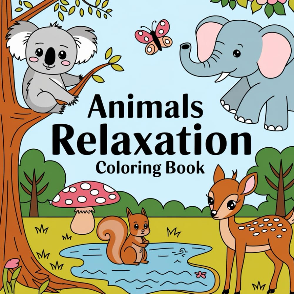 Animals Relaxation Colouring Book