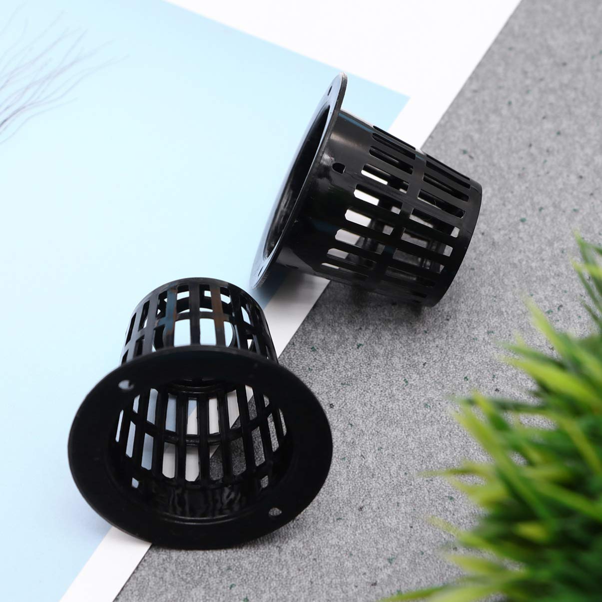 50 Stück Hydrokultur-Töpfe – Netztöpfe 33–42 Mm, Schwarz | Für Hydroponik, Aquaponik, Orchideen