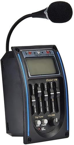 Miniatura 6 de Preamplificador de guitarra eléctrica con ecualizador de 5 bandas, pastilla piezoeléctrica, sintonizador LCD para guitarra acústica