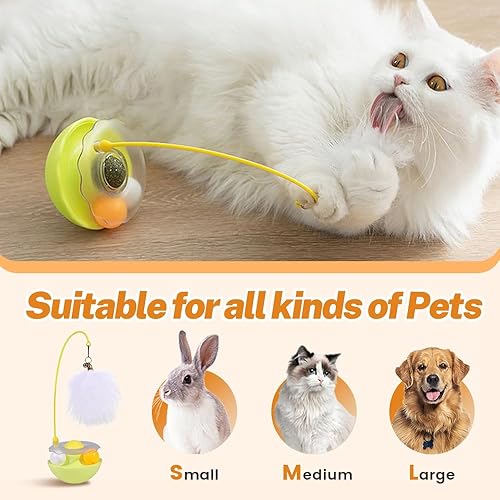 Miniatura 3 de Juguetes interactivos de plumas para gatos, juguete de hierba gatera 2025, juguete multifuncional para gatos, juguete duradero para mascotas para