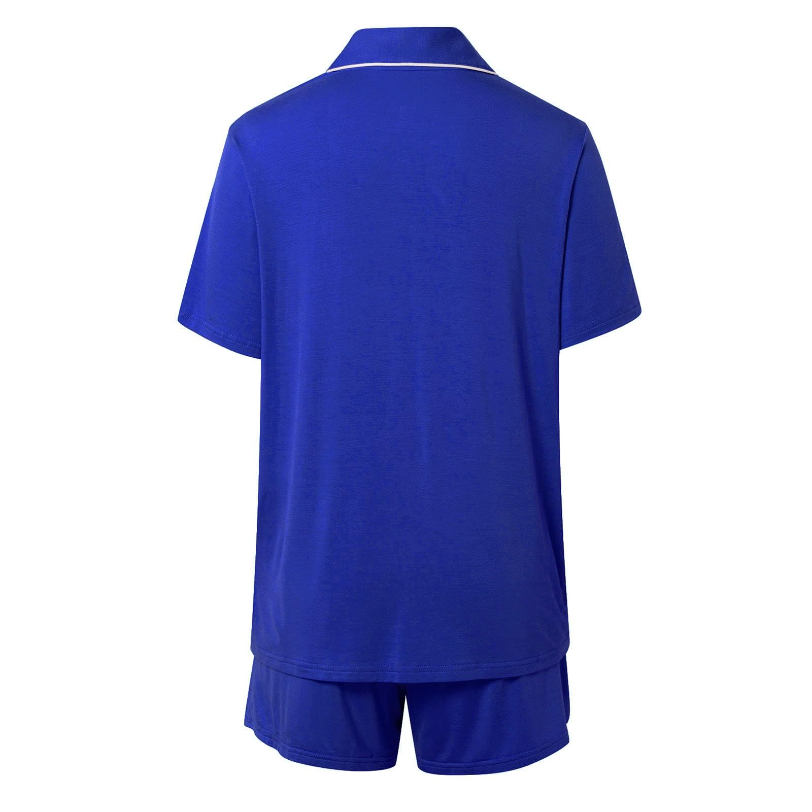 Générique Pyjama Coton Femme Hiver Bleu Velours Chaud Grande Taille Combiné Satin E Ado Pantacourt Bas De Haut Motif Maternité Sexy