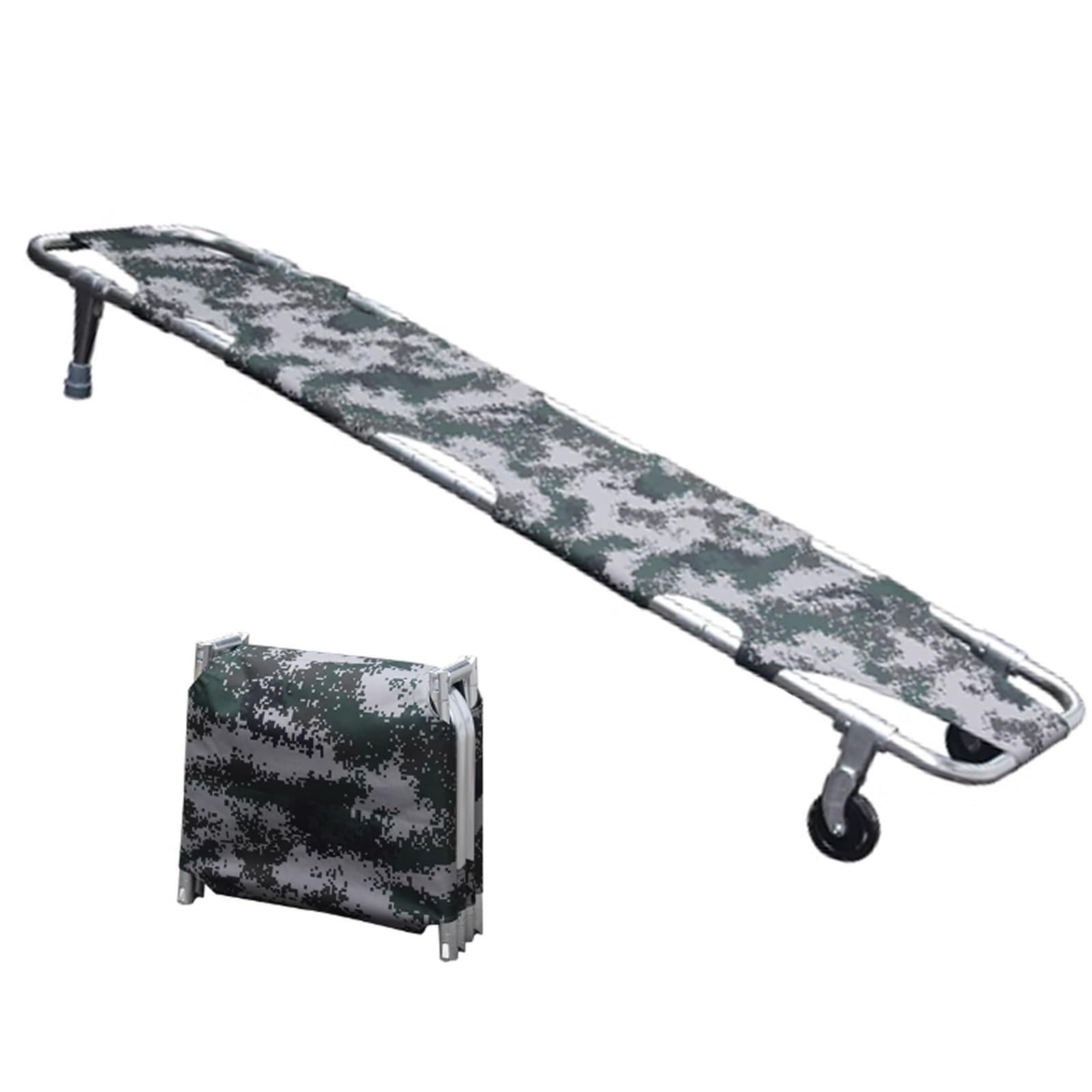 FYIYIEW stretcher, Aluminum PortableMedical Travel Patient Transport Stretcher Load Capacity 160kg/350 Pounds