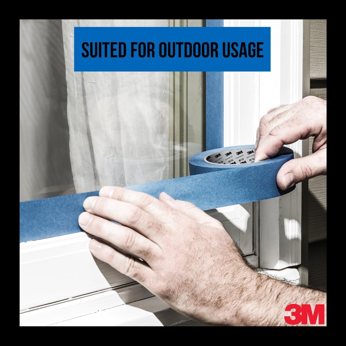 3M Nastro di Mascheratura 2090, Multiuso, Blu- 9 Rotoli, 24 mm x 50 m - Nastro Adesivo Multiuso Scotch per Lavori di Pittura e Decorazione