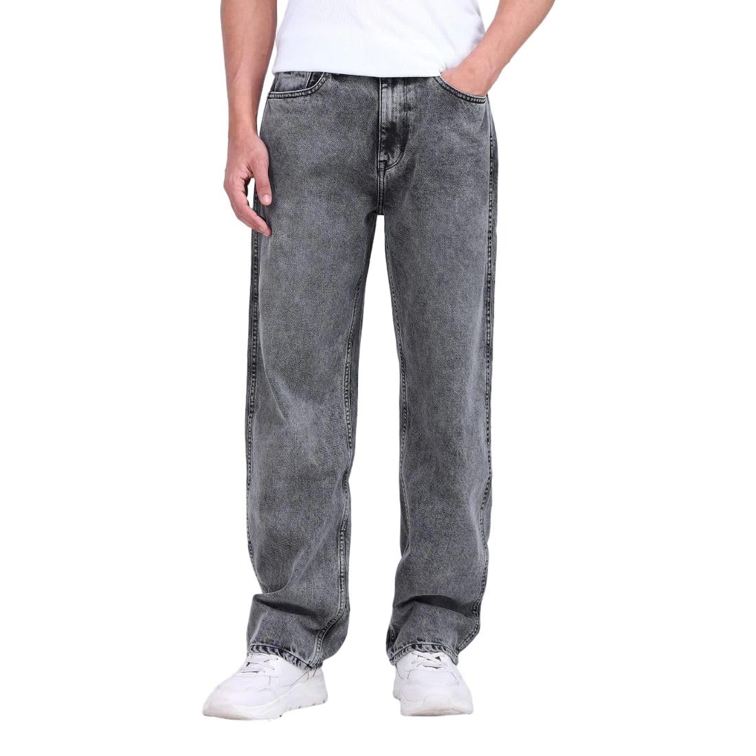 flying machine Men's Straight Fit Jeans| Solid | Mid Rise | Stretchable | Jeans for Man-picture-22
