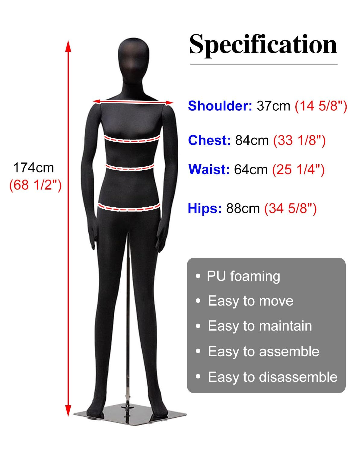 Buste de mannequin articulé avec bras et têtes pliables, forme de robe pour vêtements, décoration de mariage, modèle de dessin d'art