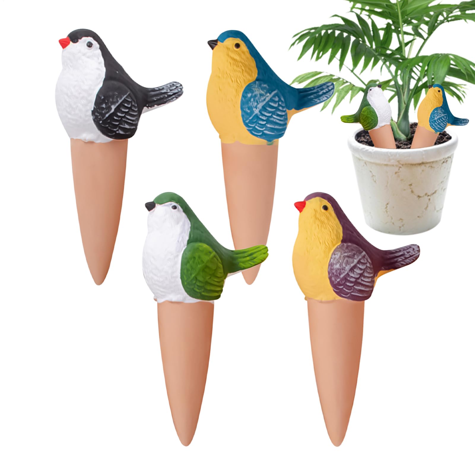 Insert en forme de pie pour plantes vertes pour s'absenter sans crainte