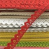 OZXCHIXU(TM) 2 Meters Sewing Lace Ribbon Trim Guipure 18mm Width for Scrapbooking Gift Packing (red)