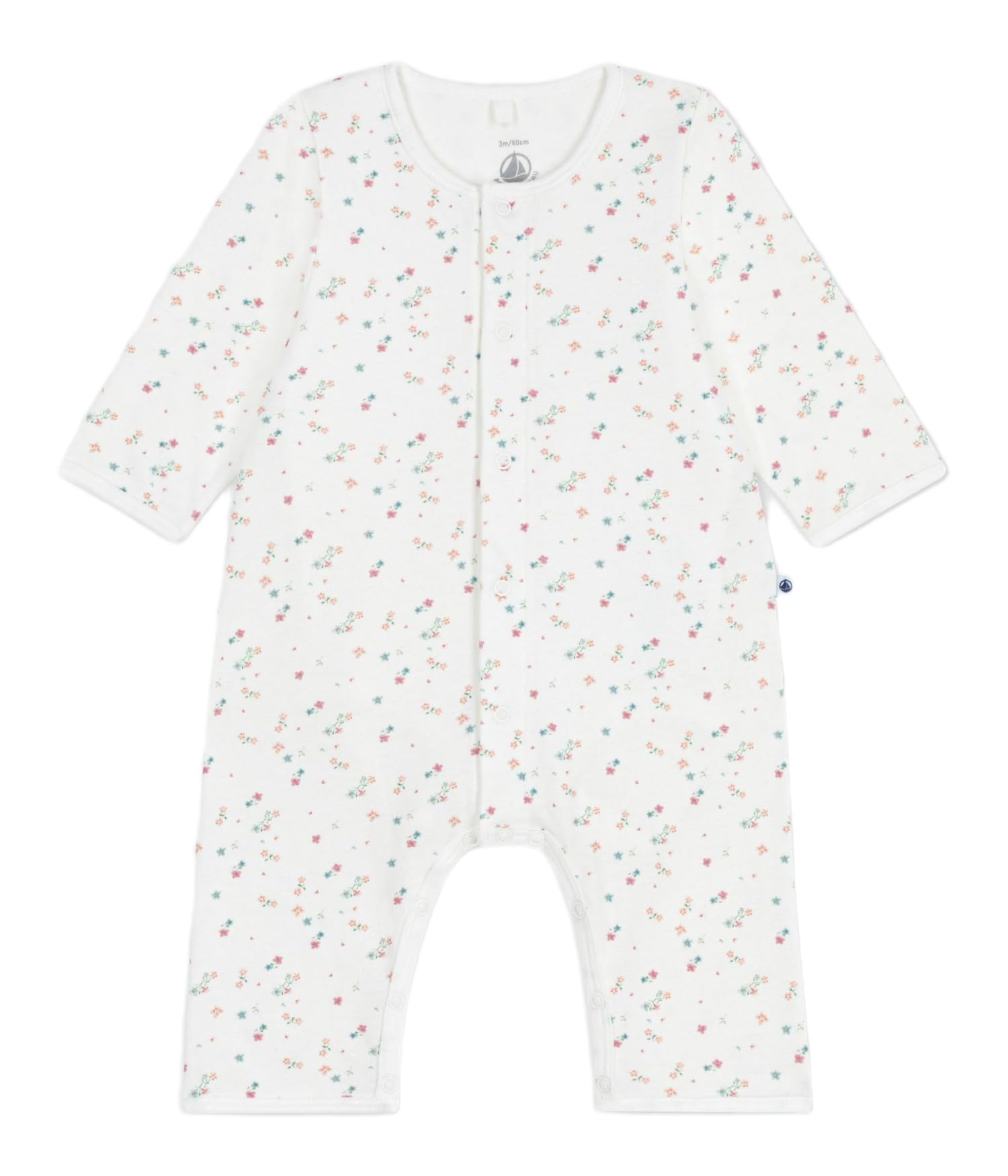Petit Bateau Bodyjama Bébé sans Pieds en Coton Imprimé Fleuri A0e0m01 Vêtements Nuit Bébé Fille (Lot de 1)