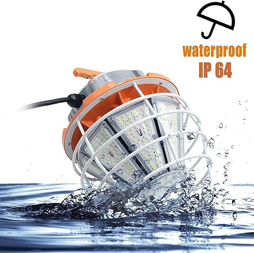 Miniatura 5 de RIUVAO Luz de trabajo temporal LED 110V-277V 150W 25000ML 5000K Luz de construcción enlazable Luz blanca luz del día blanca, colgante para el sitio