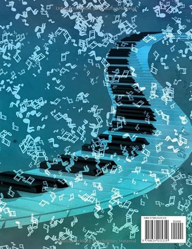 Notenheft: Notenheft,notenblatt leer,notenheft blanko,Dickes Notenbuch - 100 Seiten - hohe Qualität