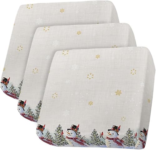 Funda elástica para cojín de sofá de muñeco de nieve, seccionalindividualen forma de L, funda protectora para muebles con parte inferior elástica,