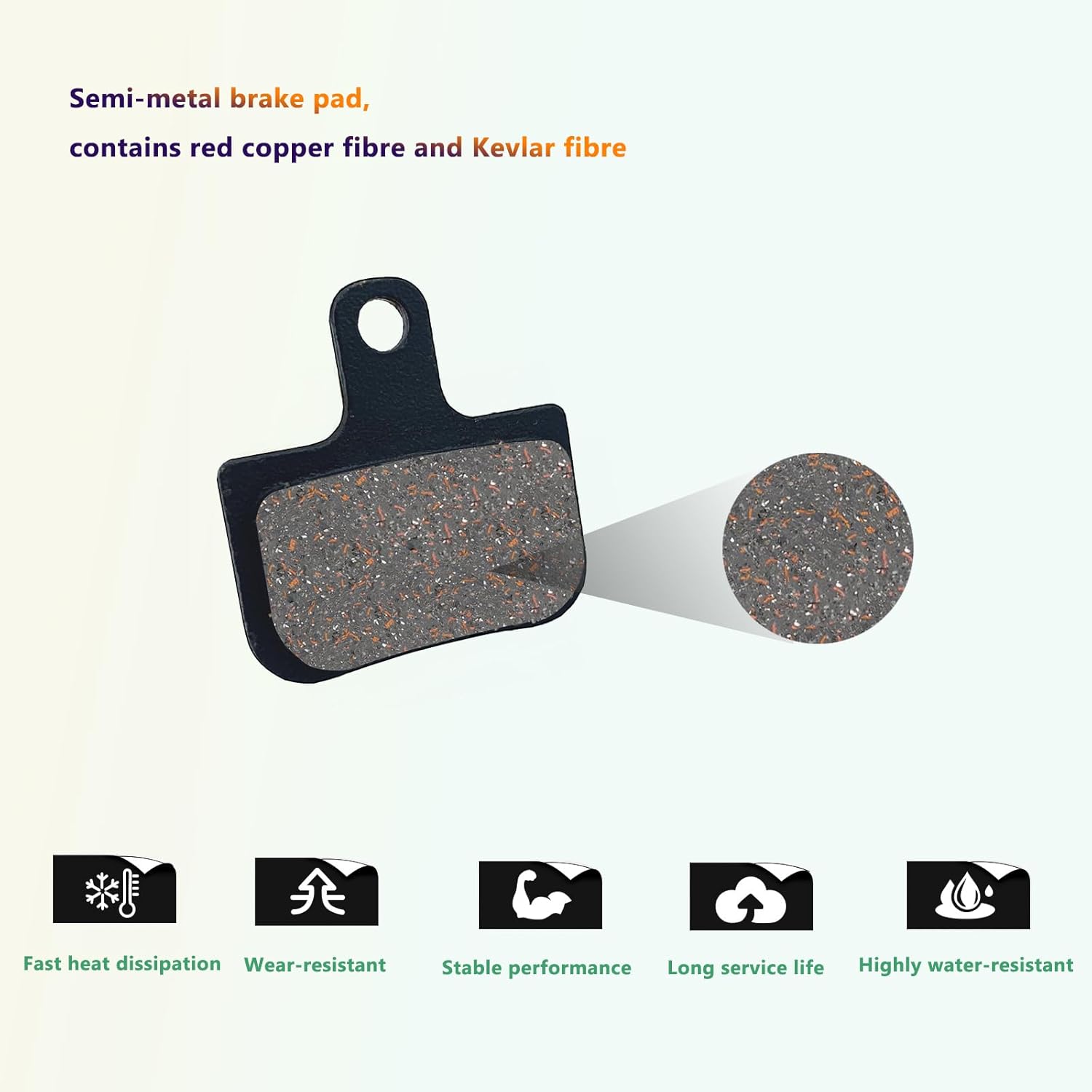 2 Pairs Bicycle Disc Brake Pads for Sram Level T/TL/TLM B1 (2020 Model) / Level Ultimate B1 (2020 Model) Force eTap AXS Avid DB1DB3 DB5 19-4