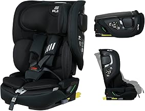 Play One i-Size Car Seat with Isofix Group 1/2/3, for Babies 15 Months and Children up to 12 Years or 76 cm - 150 cm Height (Black Safe&Go)