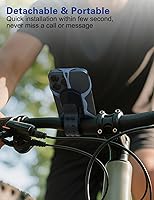 Vista 5 de Soporte de teléfono para bicicleta, bicicleta desmontable, rotación de 360°, soporte de teléfono celular para teléfonos de 4 a 7 pulgadas, bicicleta