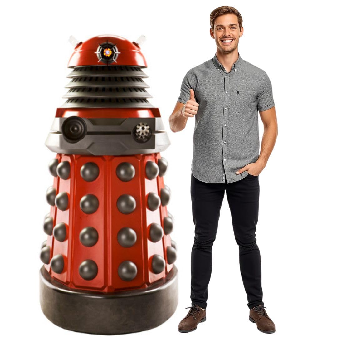 Dalek Drone (Red) Doctor Who Official Lifesize Cardboard Cutout Fun Figure