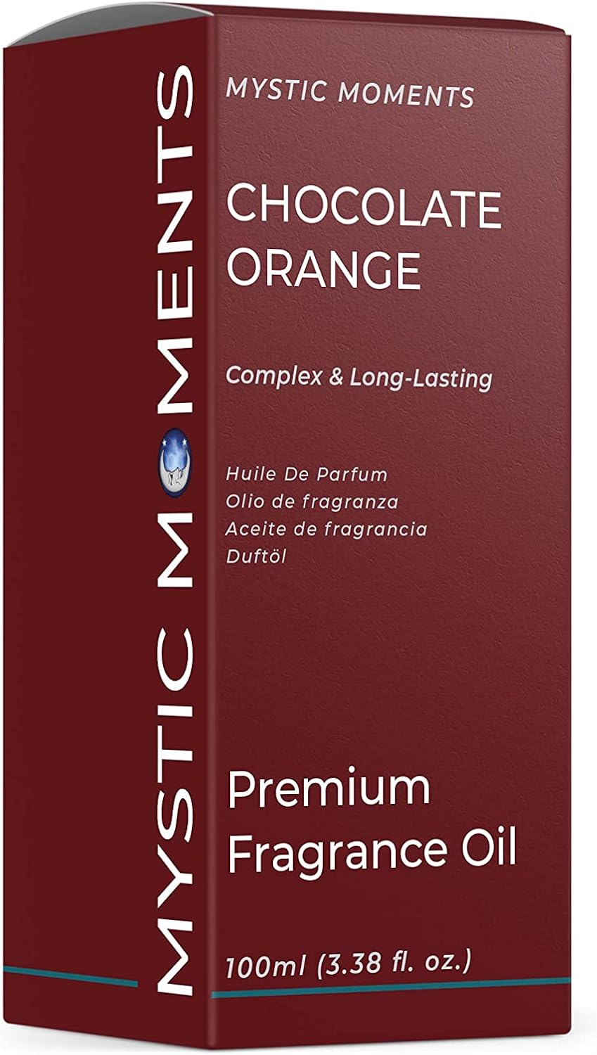 Mystic Moments | Chocolate Orange Fragrance Oil 100ml | Rich Cocoa & Zesty Citrus Aroma for Candles, Soap & Diffusers | Warm Uplifting Scent