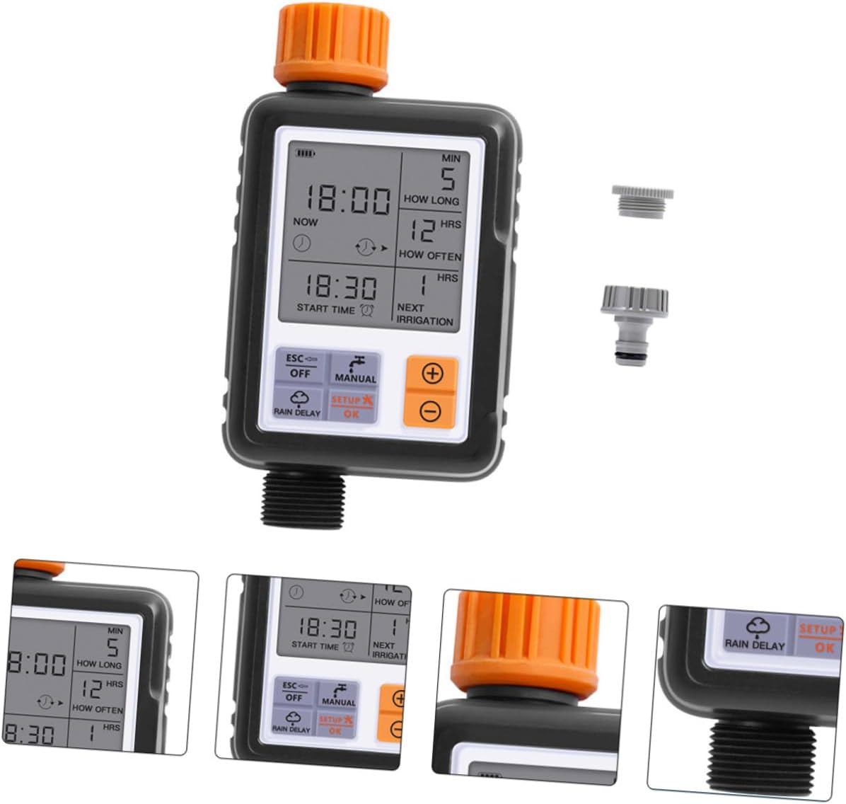 Automatic Flower Watering Device Sprinkler Digital Timer for Garden Irrigation Controller Large LCD Screen Boys and Girls Water Sprinkler for Garden