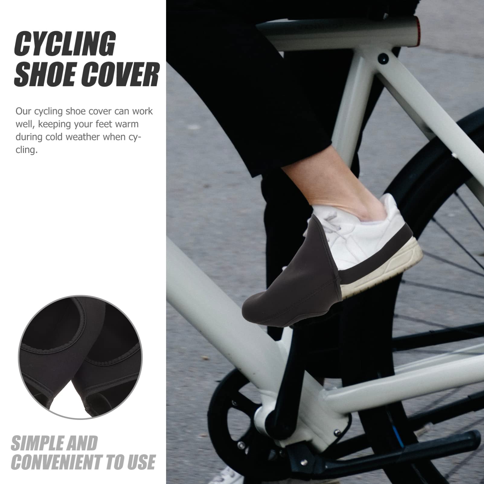 Couvre Chaussures De Cyclisme Isolants Résistants Au Vent Accessoires De Bowling pour Équitation Milieu Froid