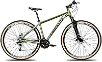 Bike Aro 29 Estilo Mountain Bike em Alumínio Absolute Nero 5 3x8 Marchas 24 Velocidades com Freios Hidráulicos