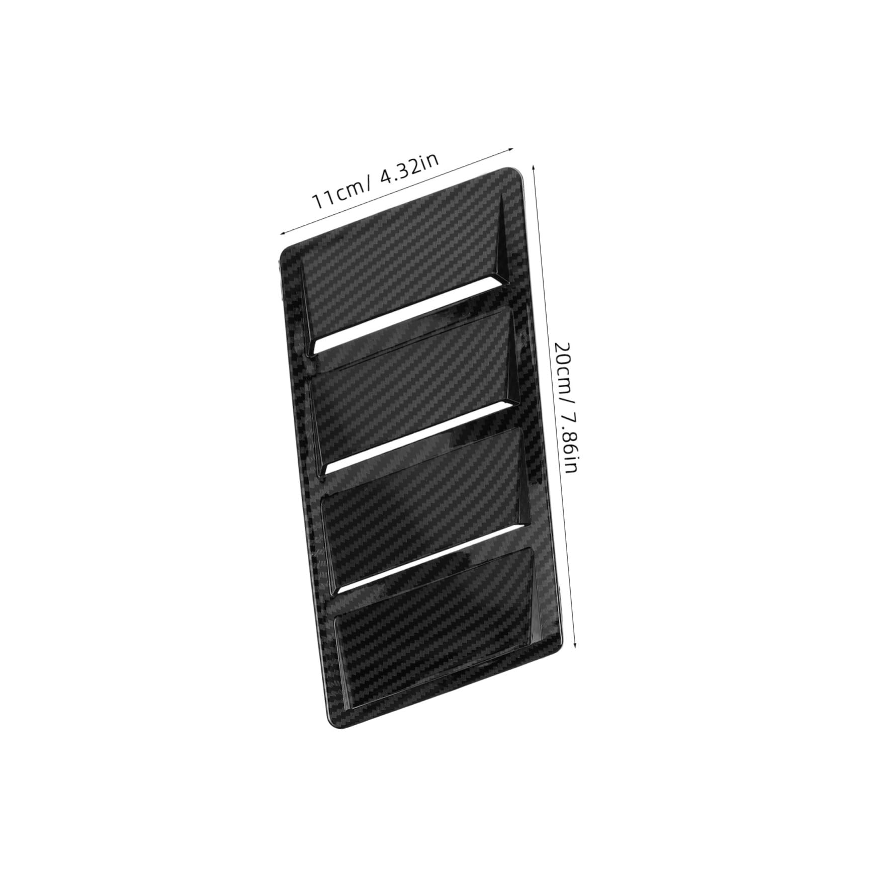 Ciieeo 2Pcs Car Hood Vents Cover Durable Abs Engine Vent Trim with Shark Gill Design for Enhanced Air Flow and Aggressive Look for Car Exterior Decoration