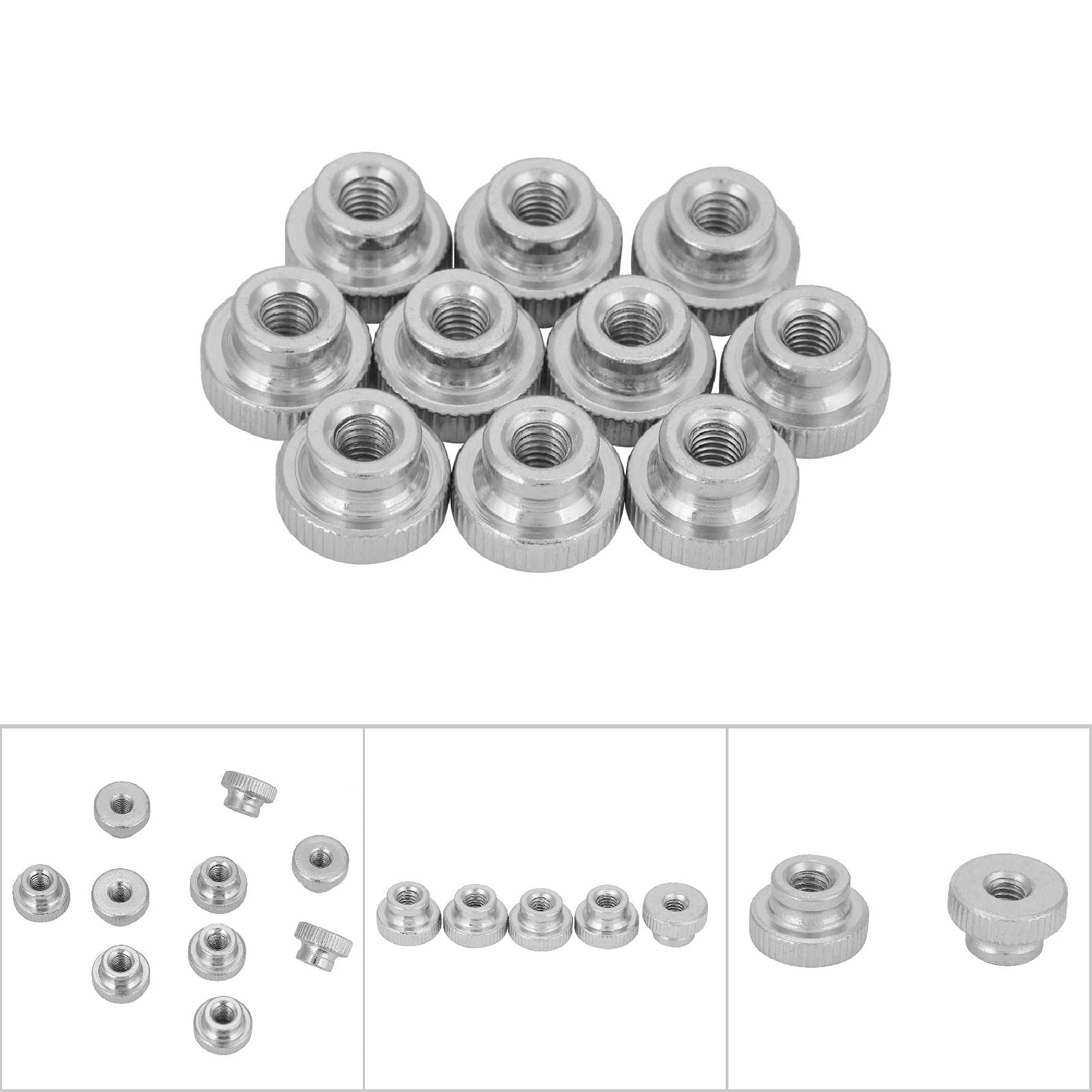 Stainless Steel Knurled Thumb Nuts (GB806 / DIN 467) - Assorted Sizes M2 To M10