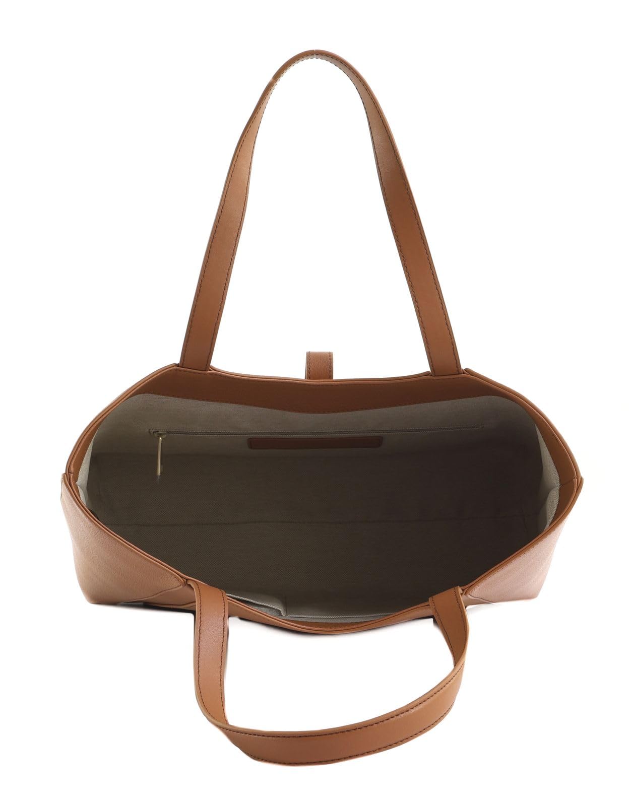 Furla Cuero bolso shopper Goccia Tote Bag Brandy marrón