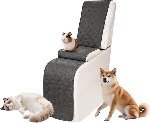 Miniatura 9 de Fundas impermeables para sofá reclinable seccional en forma de L, funda para sofá seccional reclinable de 7 piezas, antideslizante, lavable, juego