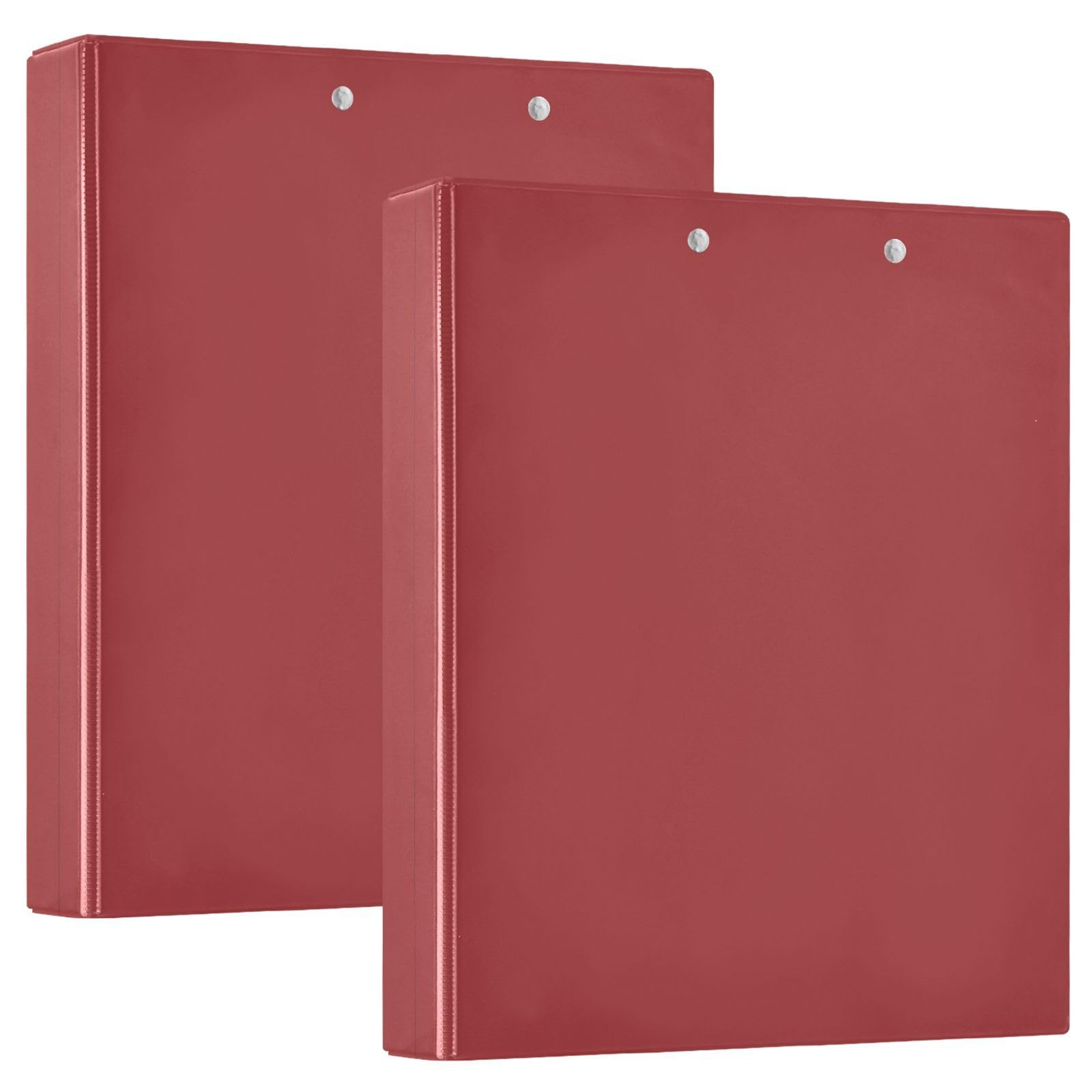 Raccoglitore a tre anelli stampato, 3,8 cm, raccoglitore ad anelli a D con tasche, raccoglitore decorativo per scuola, università o ufficio, rosso Tiziano, taglia unica ex2