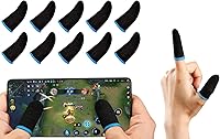 Vista 9 de GENDA PUBG Mobile Phone Finger Sleeves for Gaming Anti-Sweat Breathable Finger Sleeve for Gaming Thumb Sleeves Mobile Gaming Gamer Finger