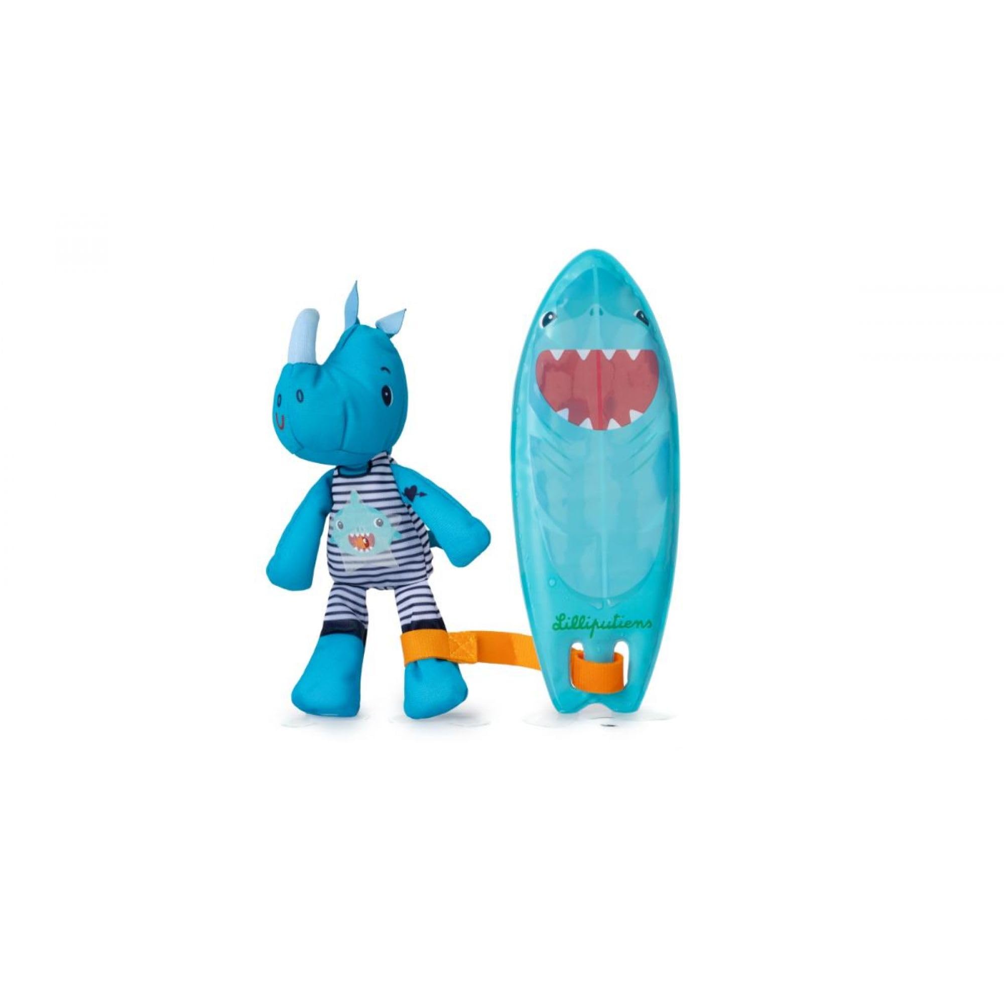 LILLIPUTIENS, Magic Surfer Marius, Interactive bath toy with color-changing effects, Drawings appear in water - Image 2
