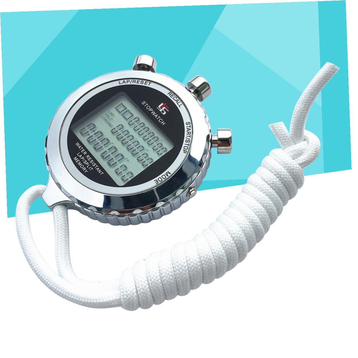 Toddmomy Cronometro Digitale Sportivo con Display Lcd, Struttura a 3 File in Acciaio Inossidabile, 120 Tracce, per Pause Pranzo e Studio