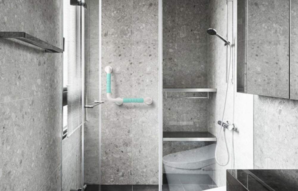 Maniglione per Handicap Di Sicurezza per il Bagno, Maniglioni per Vasche da Bagno e Docce Supporto a Parete Maniglioni per Bagno a Forma Di L per Anziani, Bilancia Di Sicurezza per Handicap 4