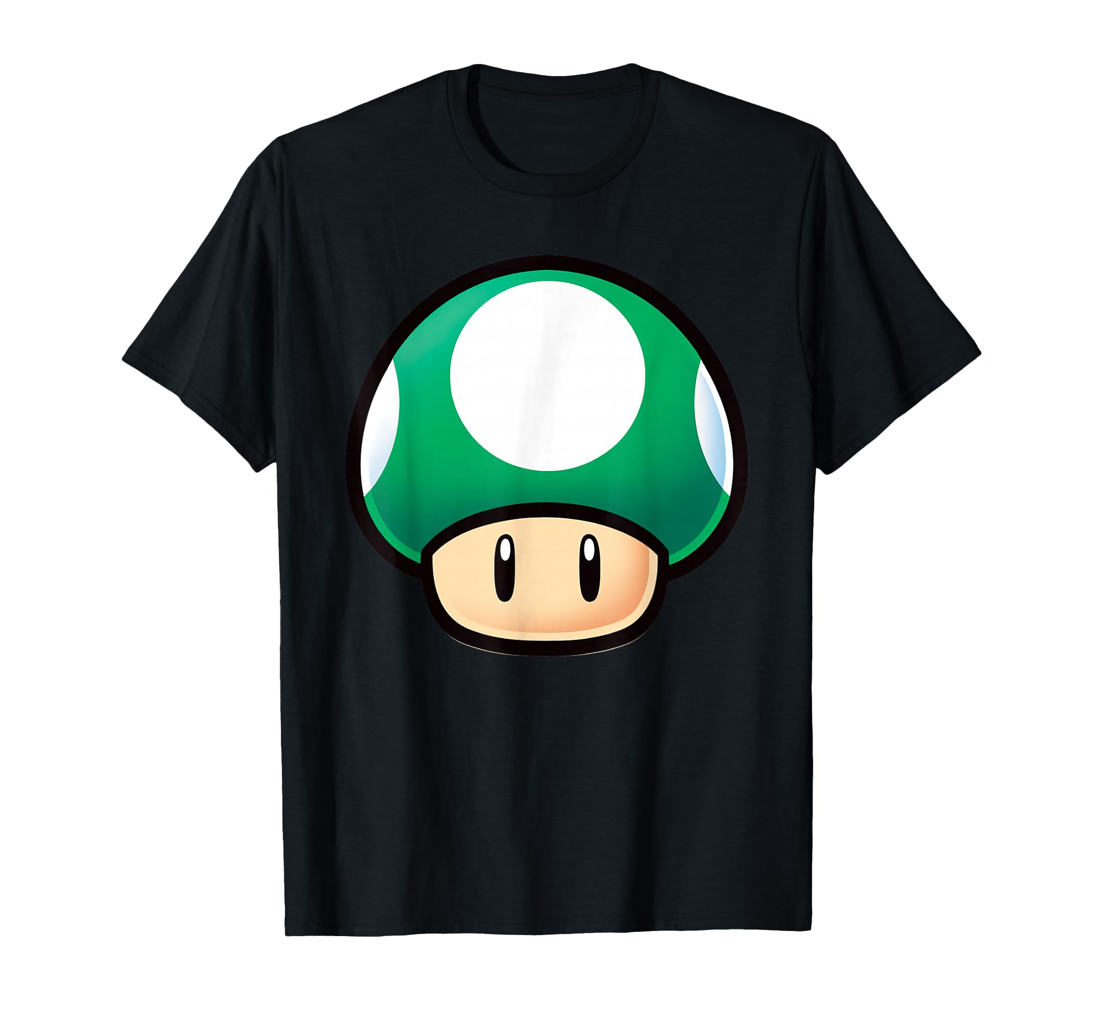 Super Mario Green Mushroom Big Face T-Shirt