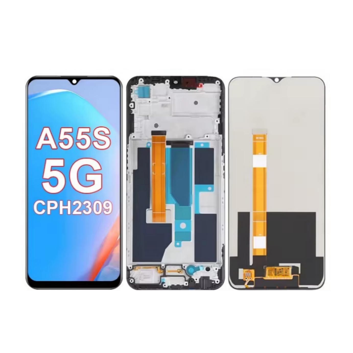 Amazon | Oppo A55S 5G CPH2309 LCDディスプレイタッチスクリーン
